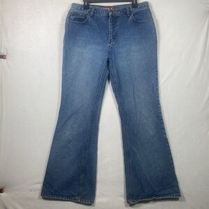 Zana-Di Jeans Women’s Size 13 Blue 100% Cotton High Rise Wide Flare Leg Denim